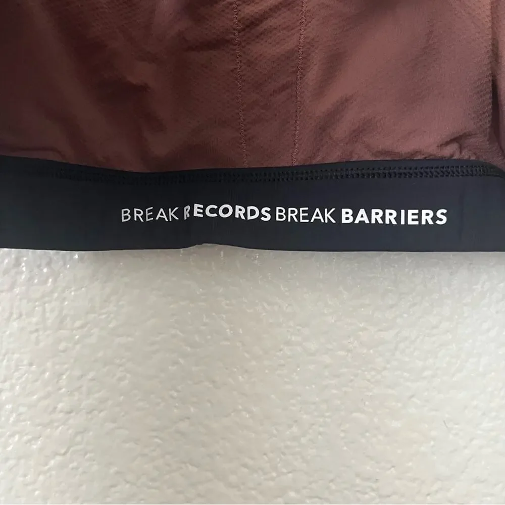 Athleta x Allyson Felix Ultimate Legend Bra D-DD brown rose pink black